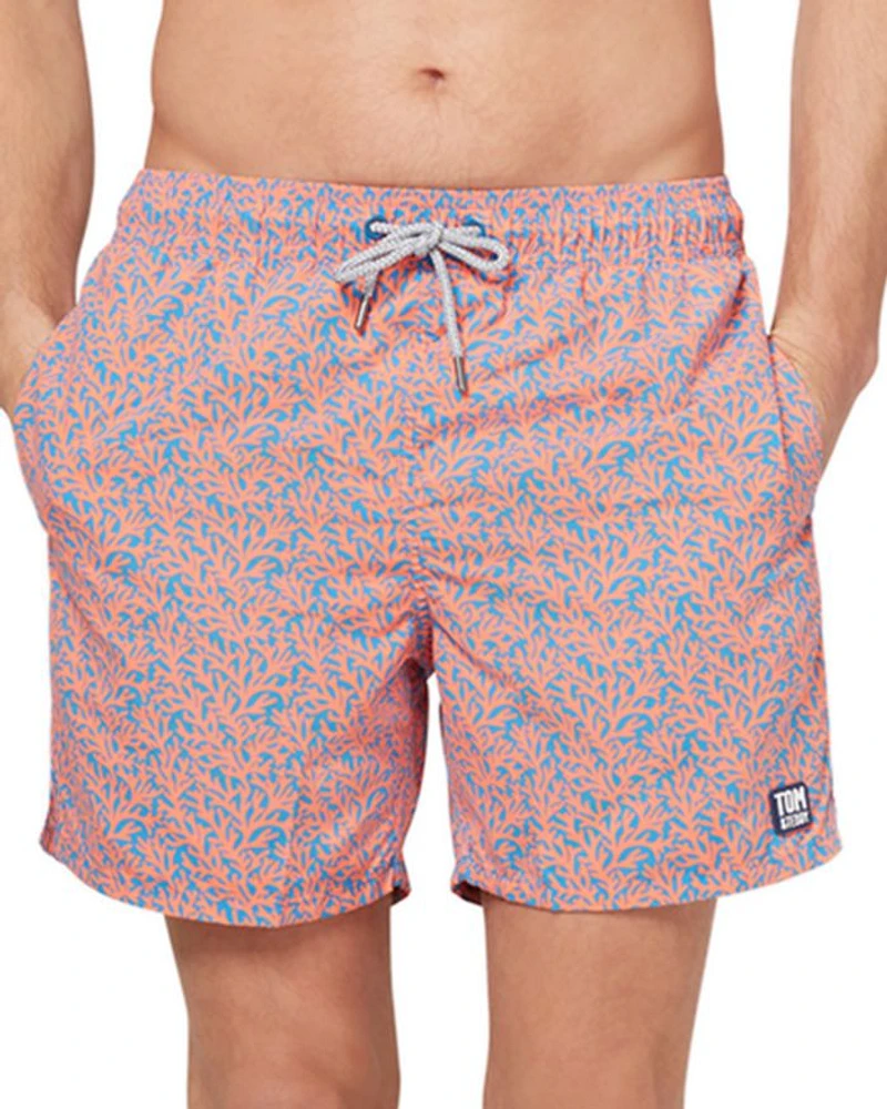 Coral Print 6" Swim Trunks
