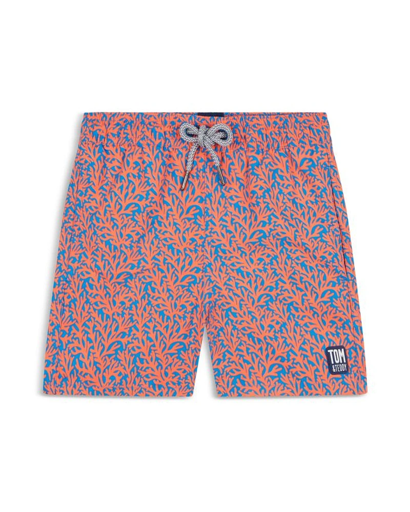 Boys' Coral Print Swim Trunks - Little Kid, Big Kid