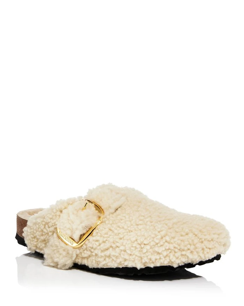 Women's Boston Big Buckle Teddy Shearling Clogs