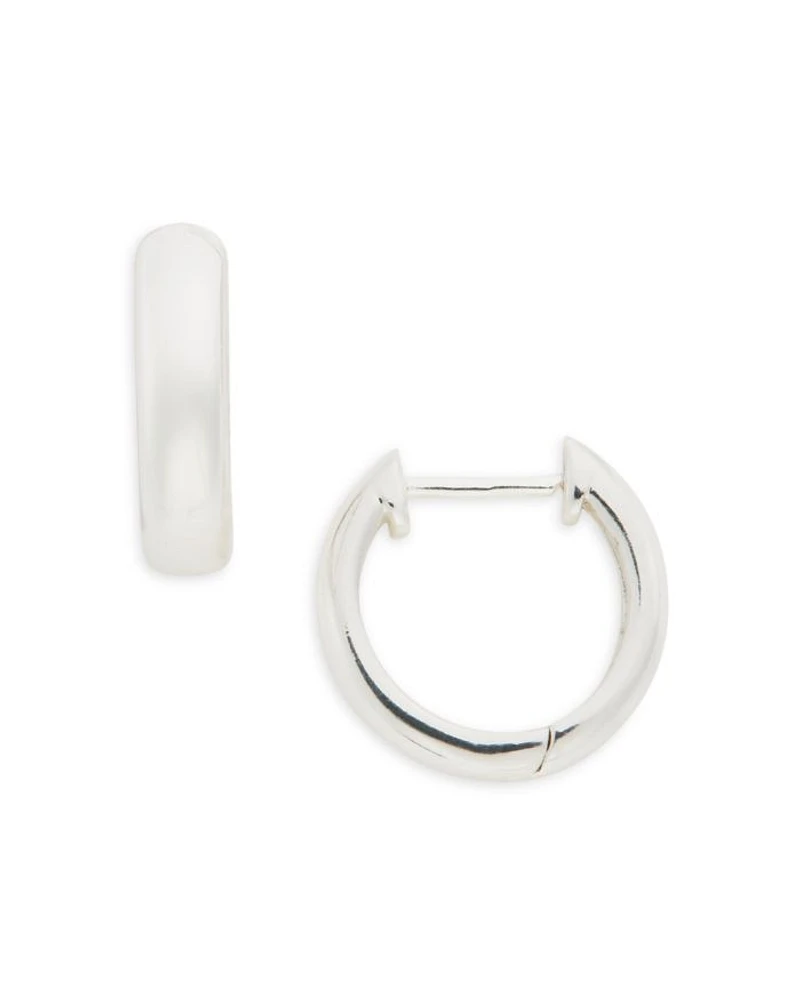 Sterling Silver Huggie Hoop Earrings - Exclusive