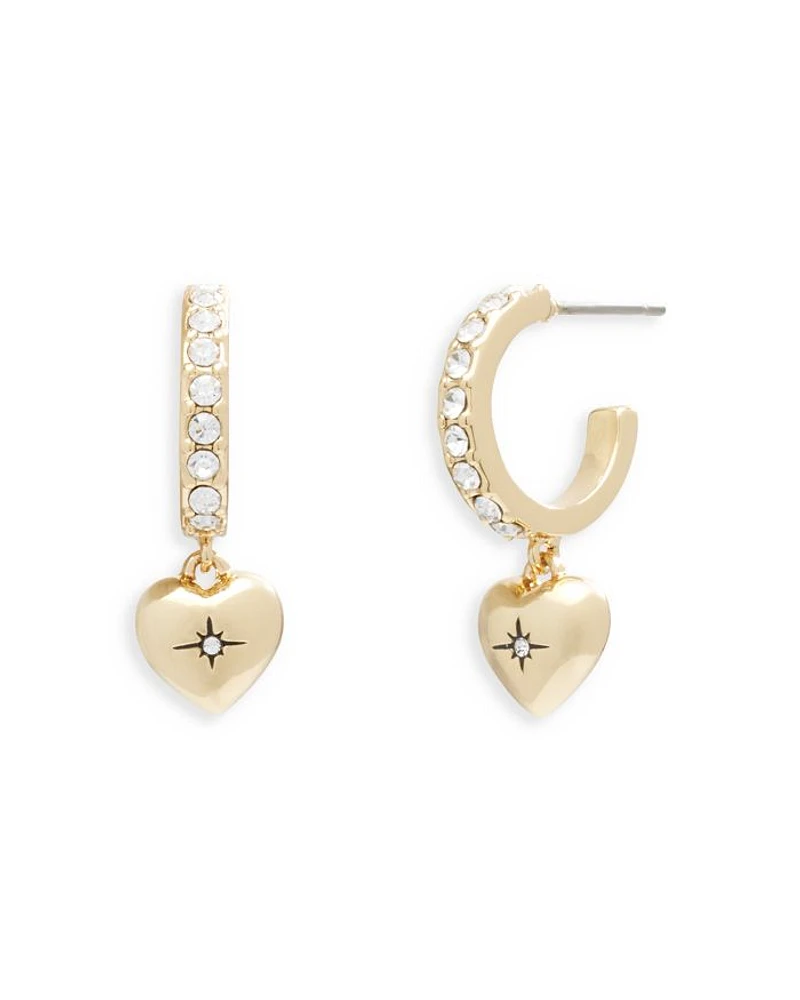 Iconic Heart Huggie Hoop Earrings