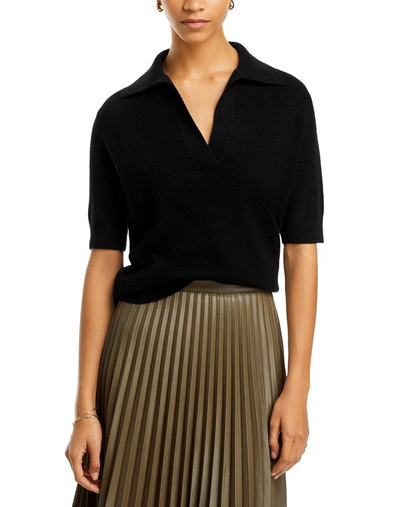 Short Sleeve Polo Sweater