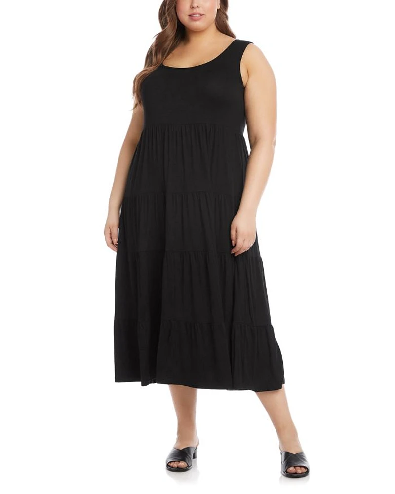 Tiered Midi Dress