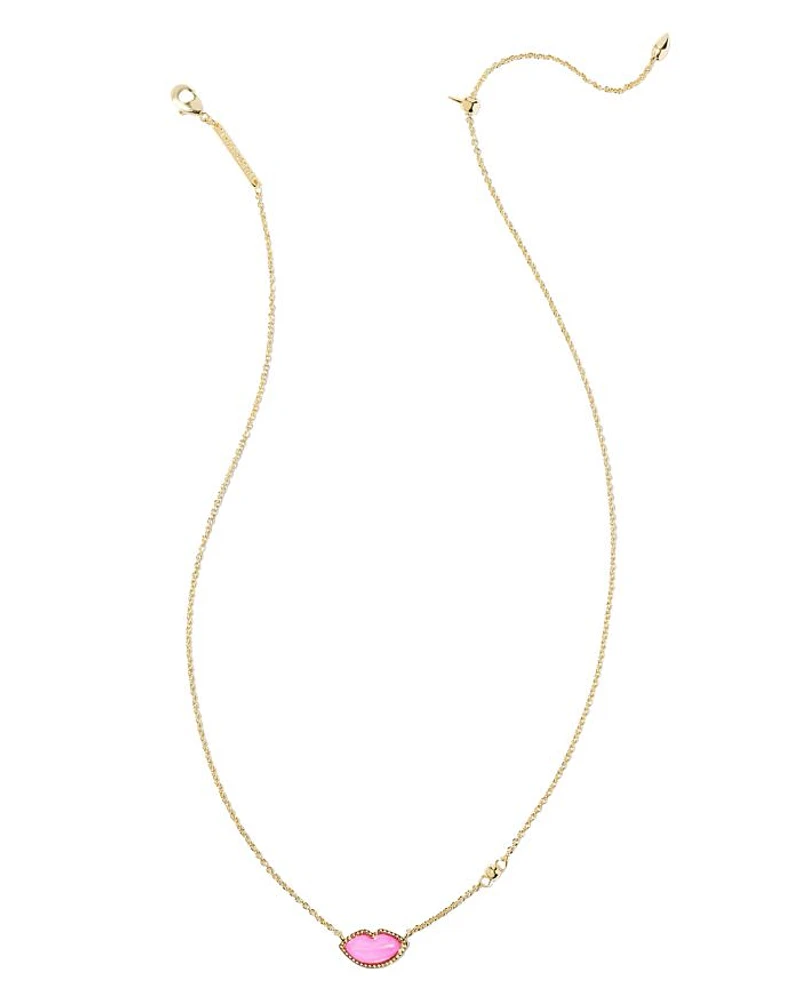 Lips Pendant Necklace, 18"
