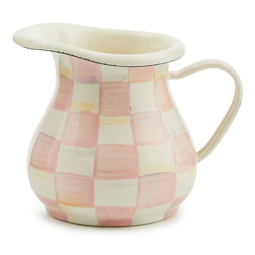 Rosy Check Enamel Creamer