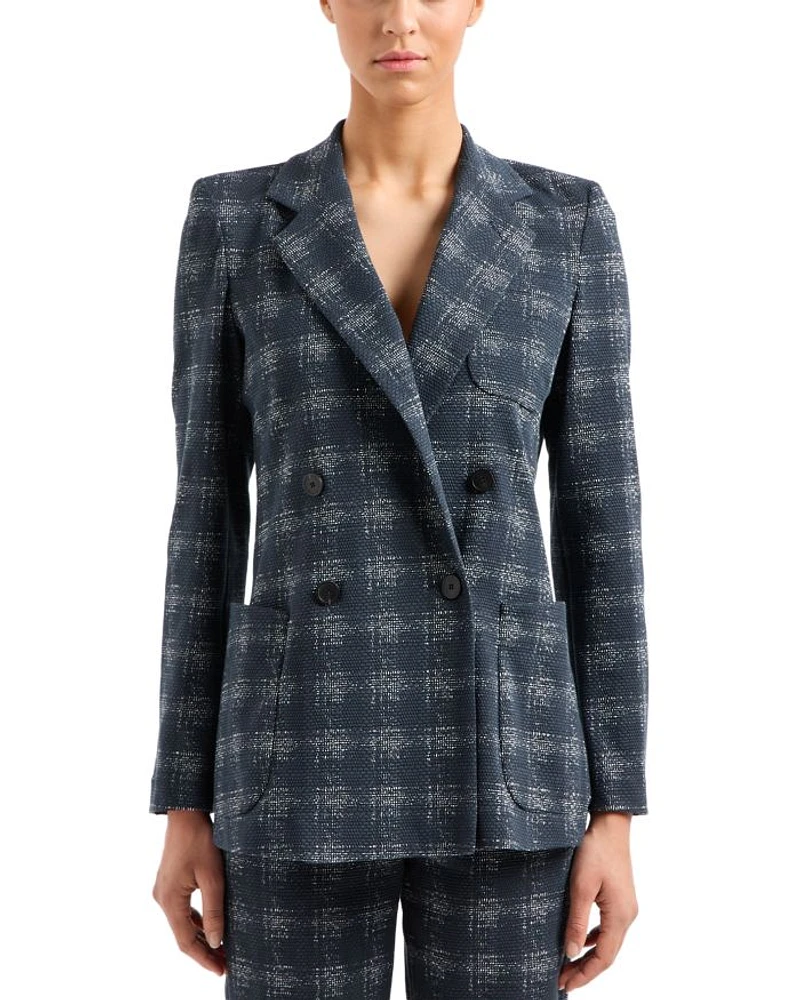 Double Breasted Patch Pocket Blazer