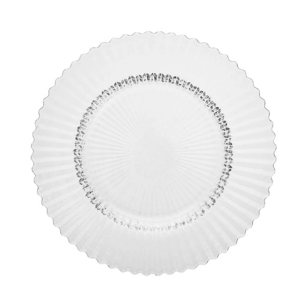 Archie Clear Dessert Plate, Set of 4