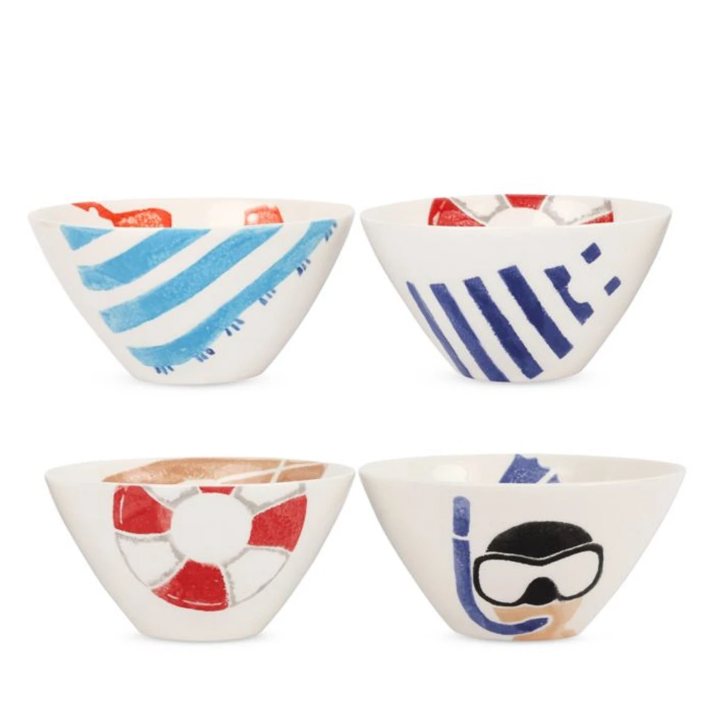 Riviera Assorted Cereal Bowls, Set of 4