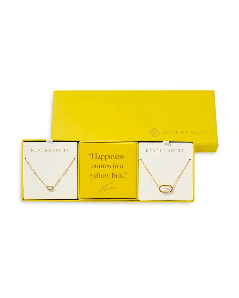 Elisa Pendant Necklaces, Set of 2