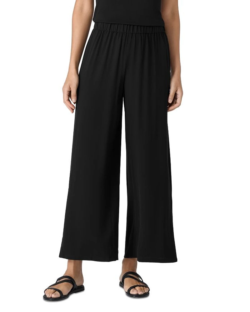 High Rise Silk Pants