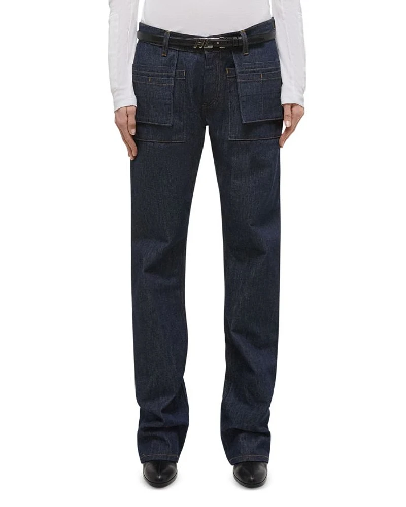 Brooklyn Straight Leg Utility Jeans Raw Indigo
