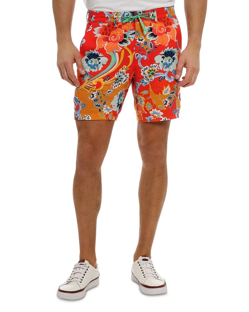 Taj Floral Straight Fit 10" Shorts