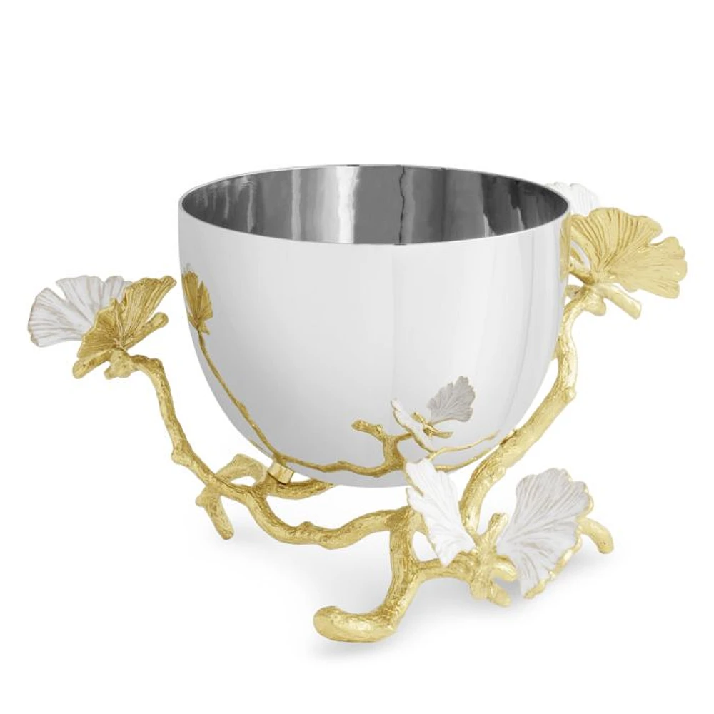 Butterfly Ginkgo Gold Nut Bowl
