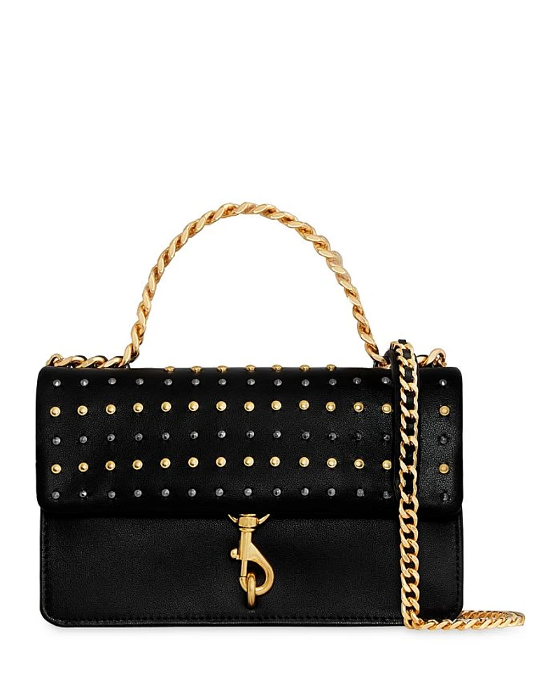 Edie Studded Leather Wallet Crossbody