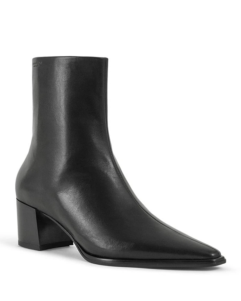 Women's Giselle Pointed Toe Block Heel Ankle Boots