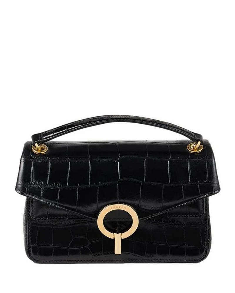 Small Embossed Leather Crossbody Bag