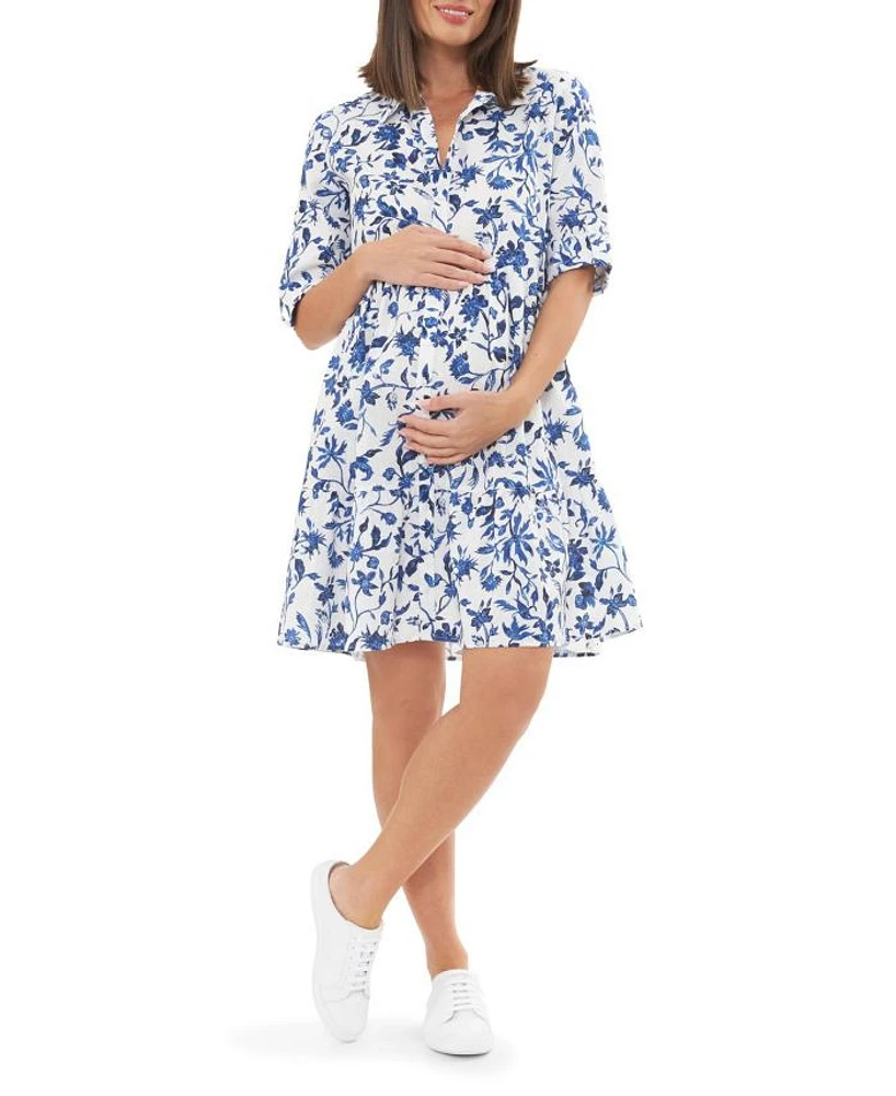 Bella Linen Shirt Dress