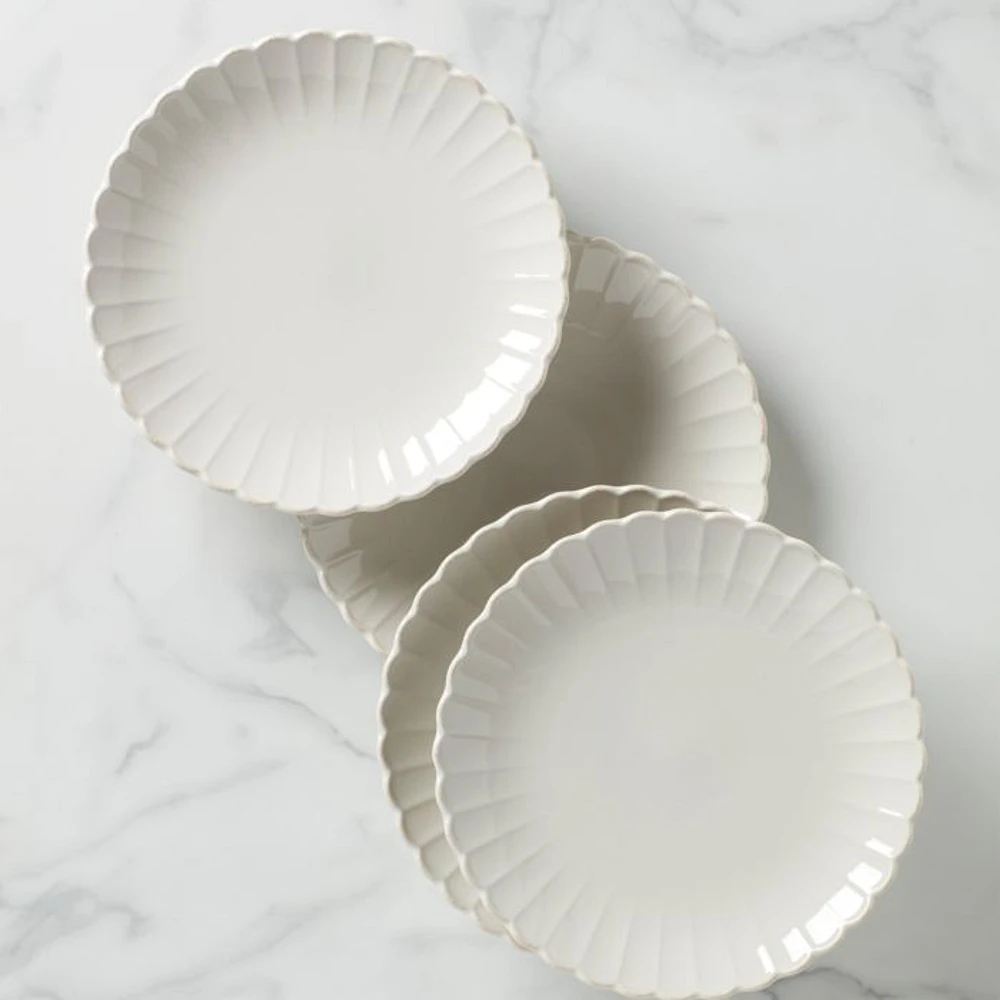French Perle Dinner Plate, Set of 4