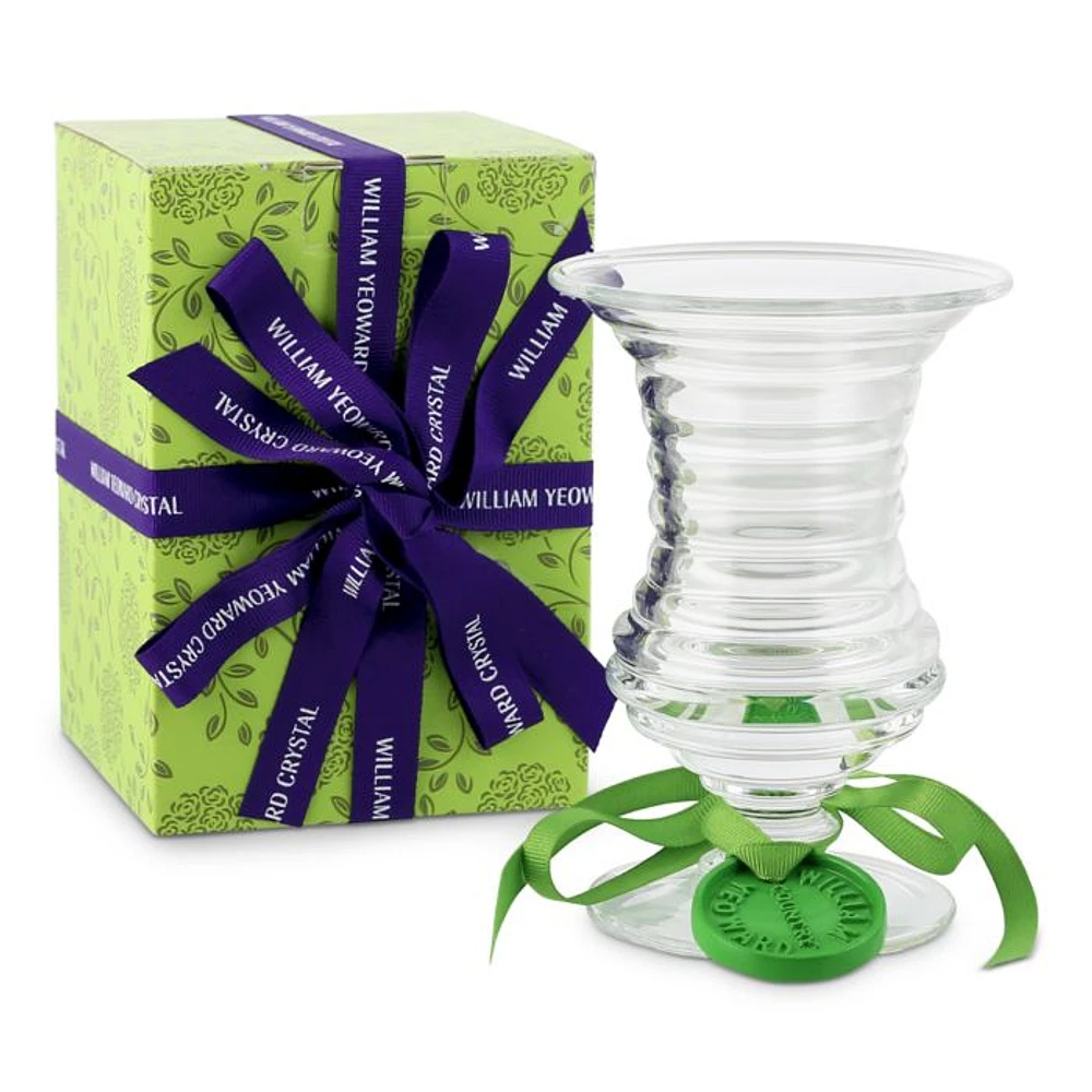 Ripples Footed Vase, 6"