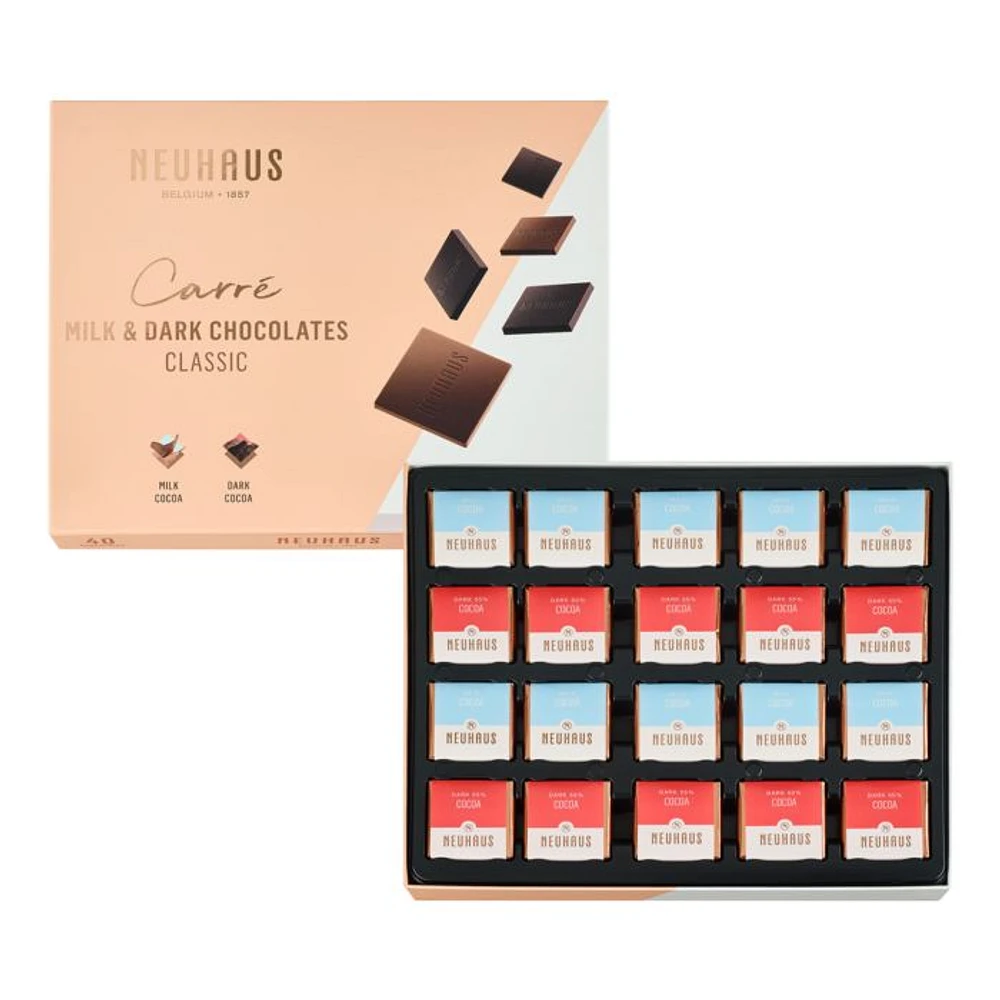 Carre 40 Piece Classic Milk and Dark Chocolates