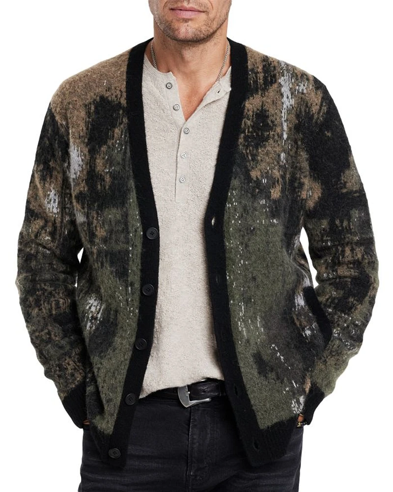 Dio Regular Fit Jacquard Cardigan Sweater