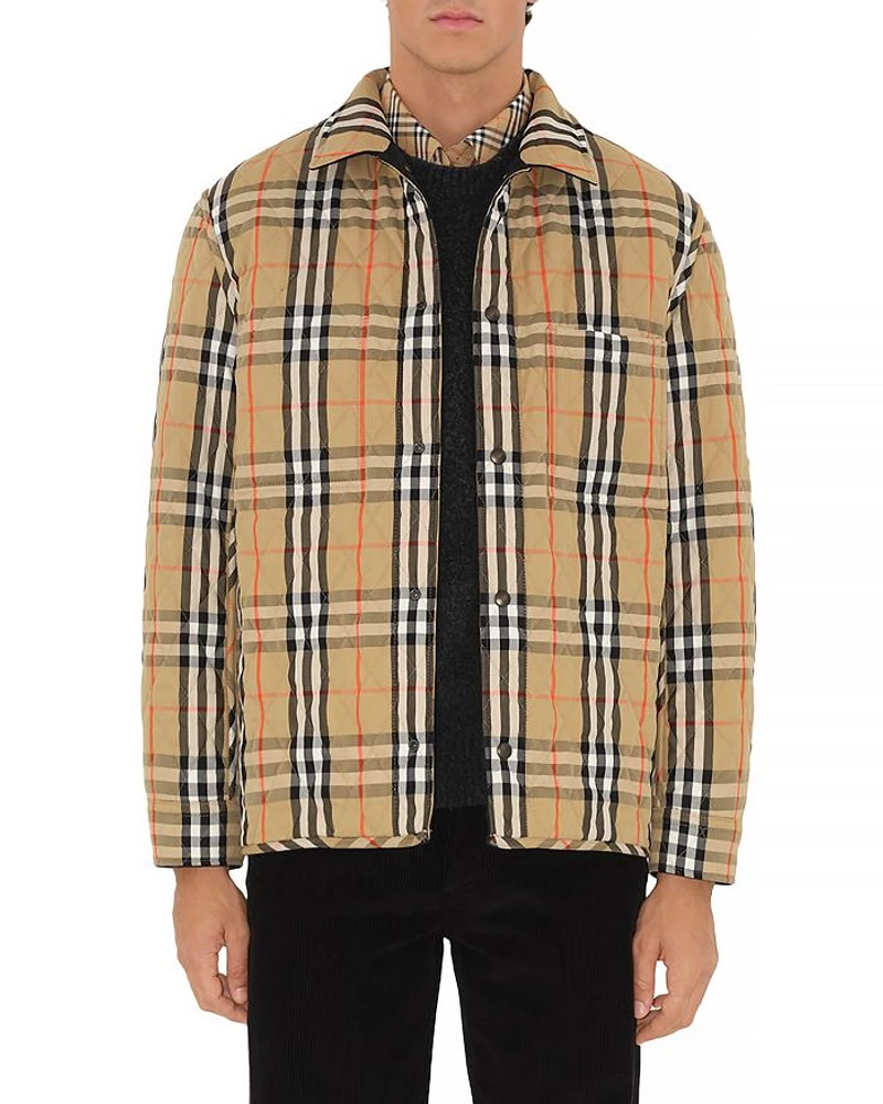Classics Nylon & Cotton Quilted Reversible Shirt Jacket