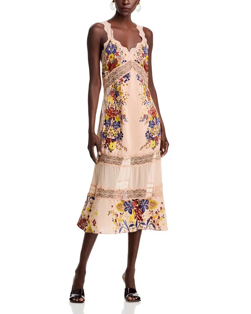 Floral Lace Slip Dress