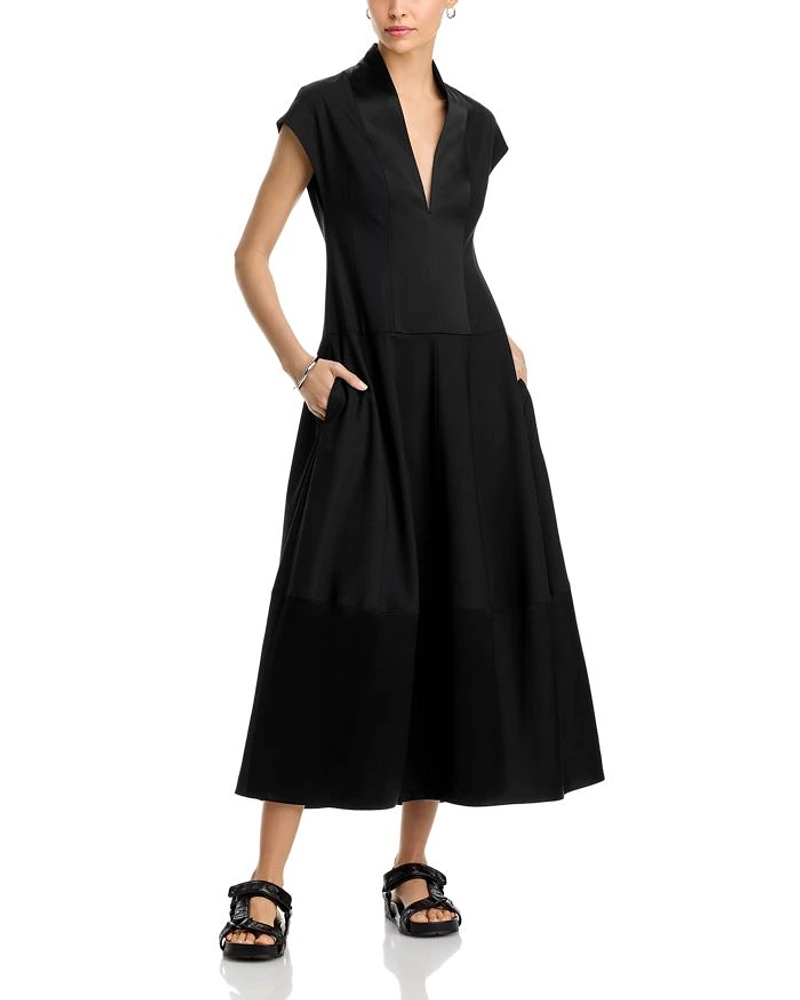 V Neck Bubble Dress