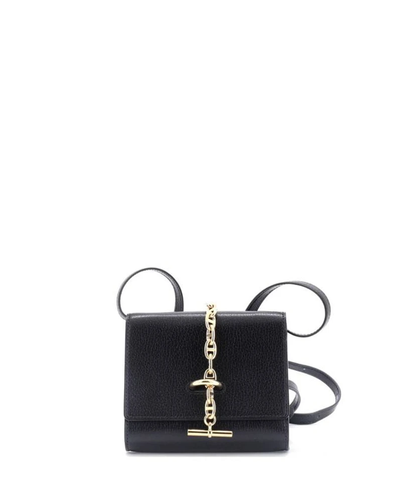 Chaine d'Ancre Compact Wallet on Strap Chevre Mysore