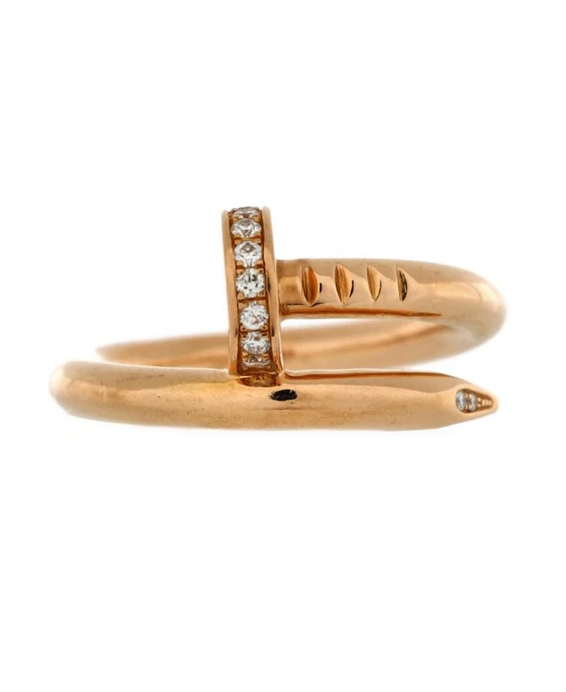 Juste un Clou Ring 18K Rose Gold and Diamonds