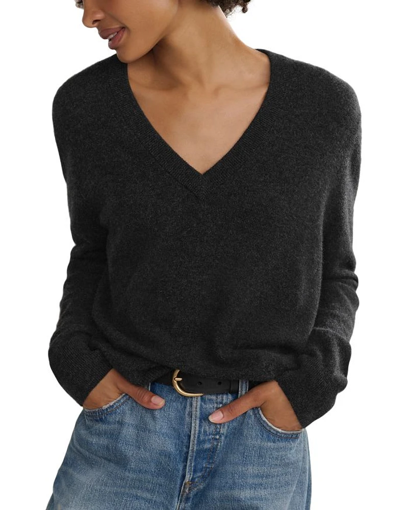 Flynn Cashmere V Neck Sweater