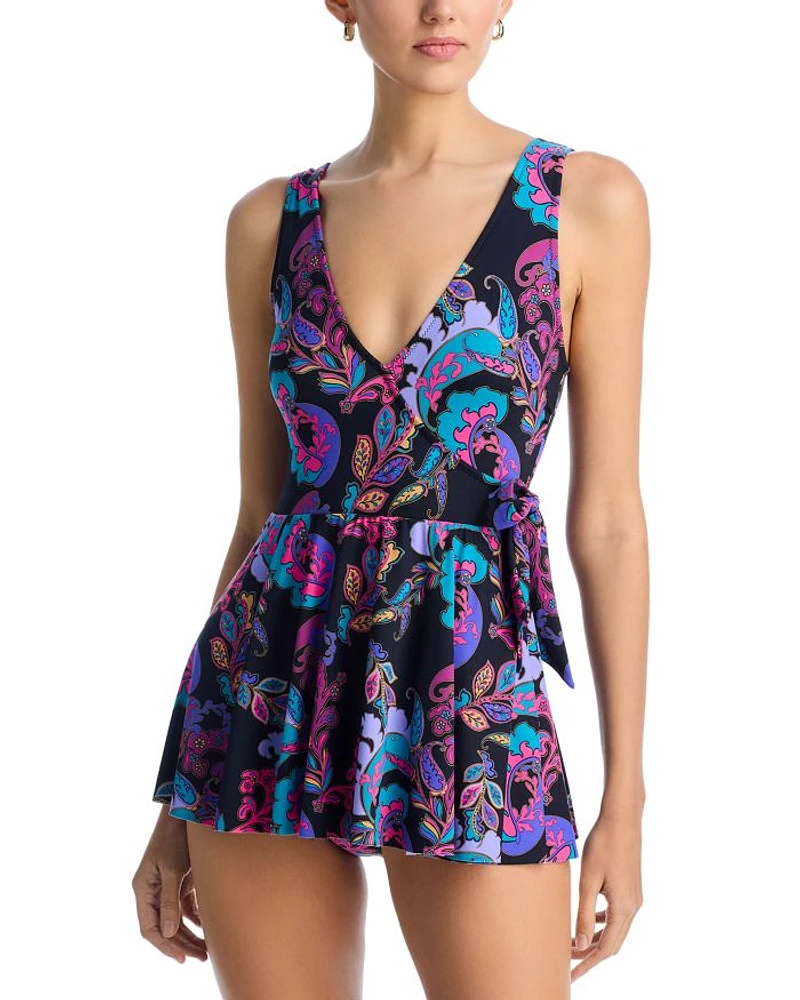 Wrap Skirted One Piece Swimsuit