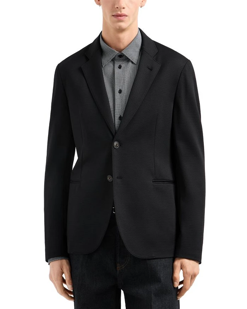 Regular Fit Stretch Jersey Blazer