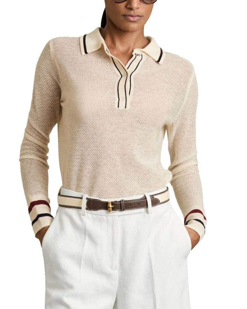 Cece Tipped Polo