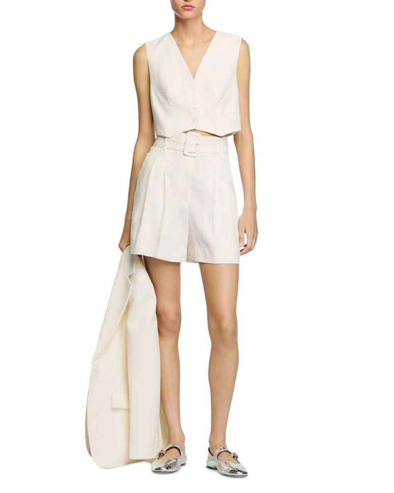 Sequin High Waist Shorts