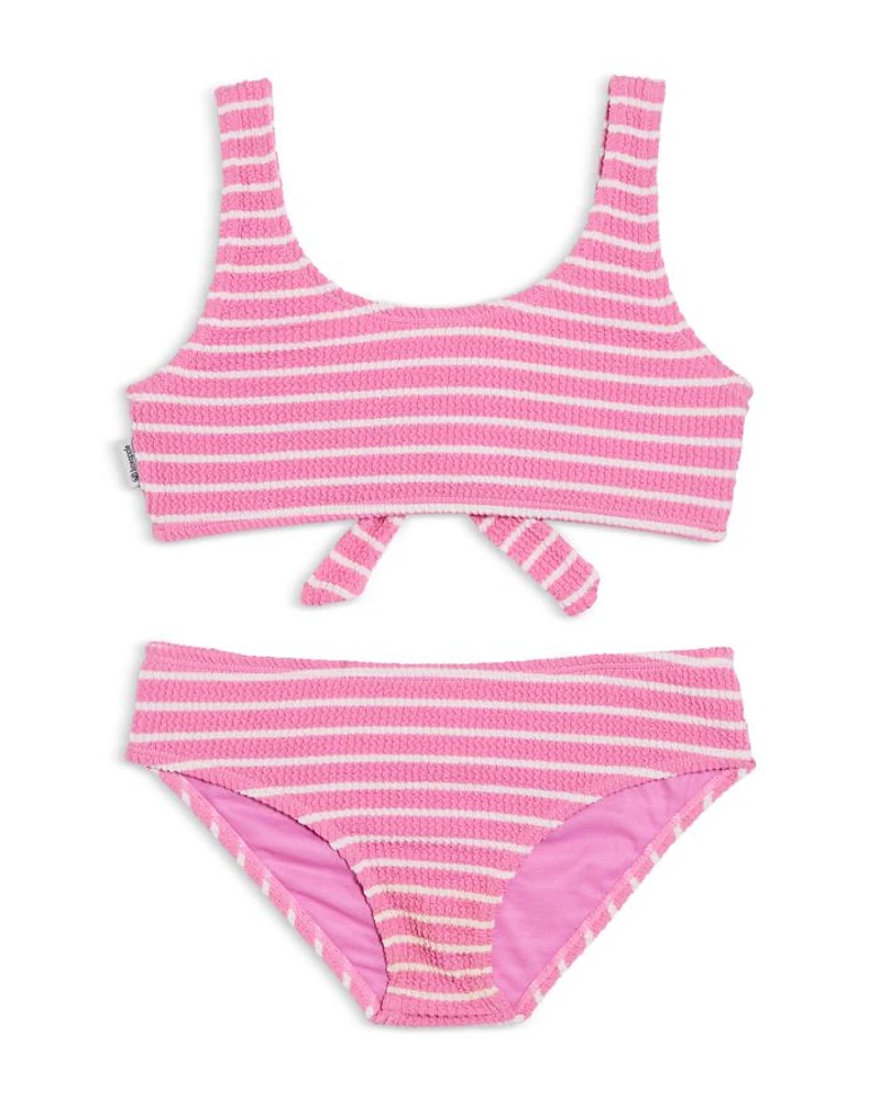 Girls' Crinkle Tie Two Piece Swimsuit - Big Kid
