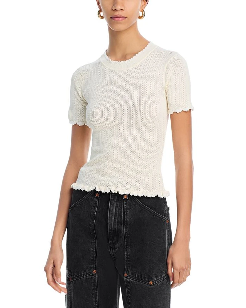 Abbie Knit Short Sleeve Tee