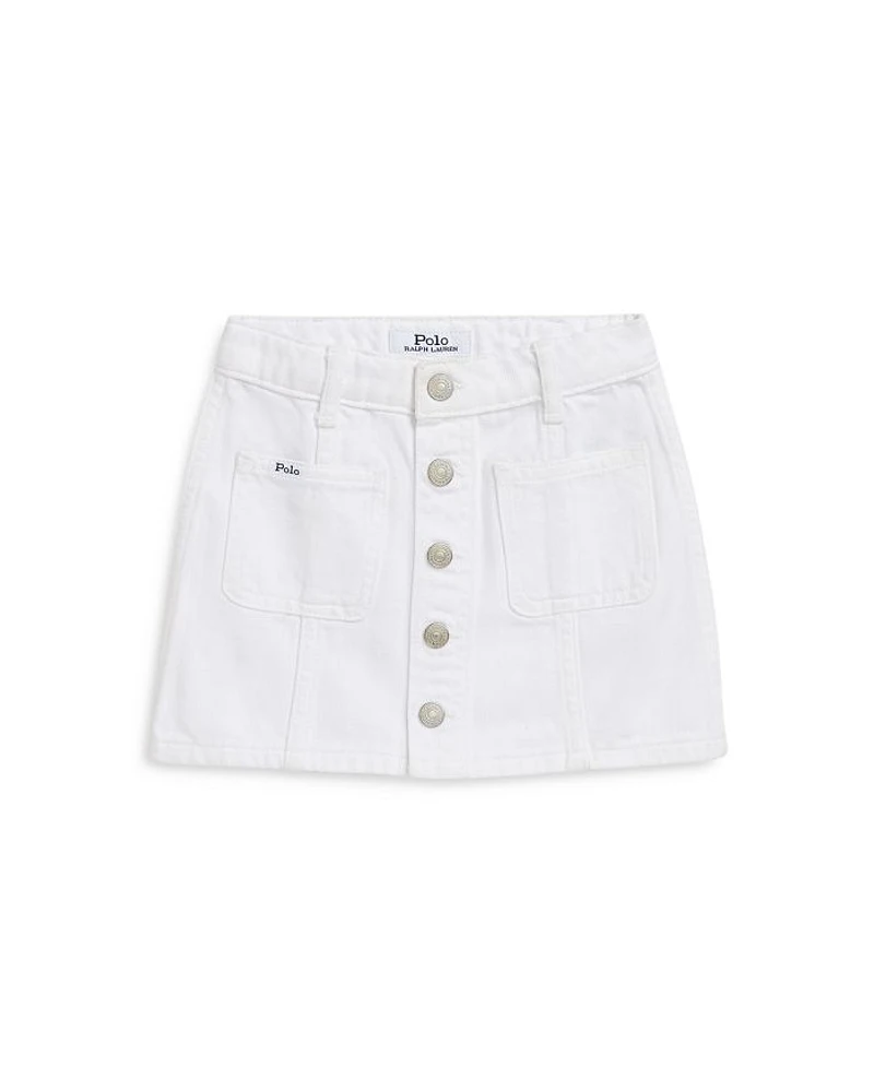 Girls' Cotton Denim Skirt - Little Kid