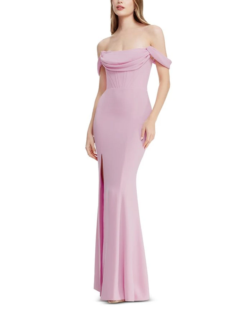 Melania Off-the-Shoulder Gown
