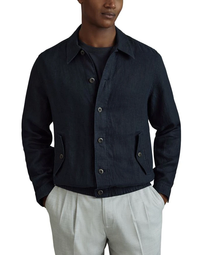 Oversized Fit Cadiz Linen Overshirt