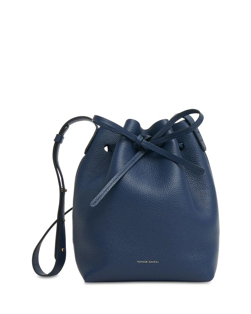 Mini Leather Bucket Bag