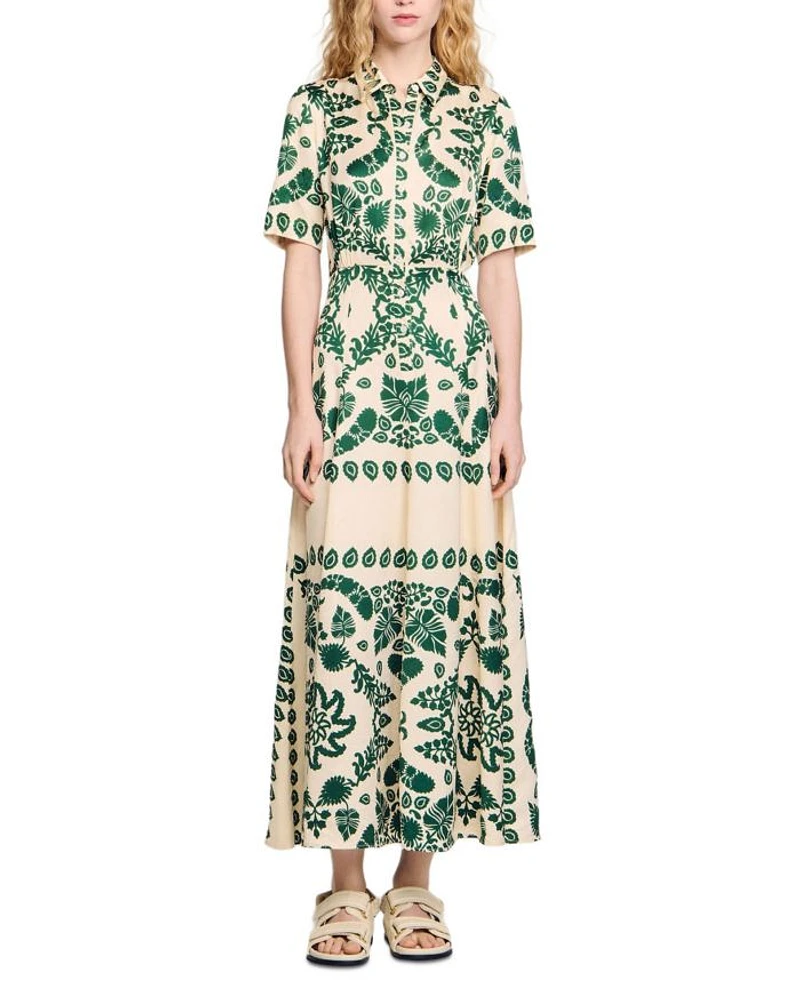 Floral Print Maxi Dress