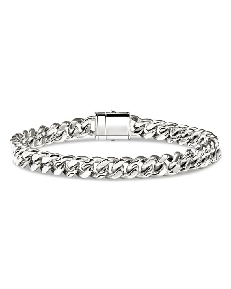 Curb Chain Bracelet in Sterling Silver