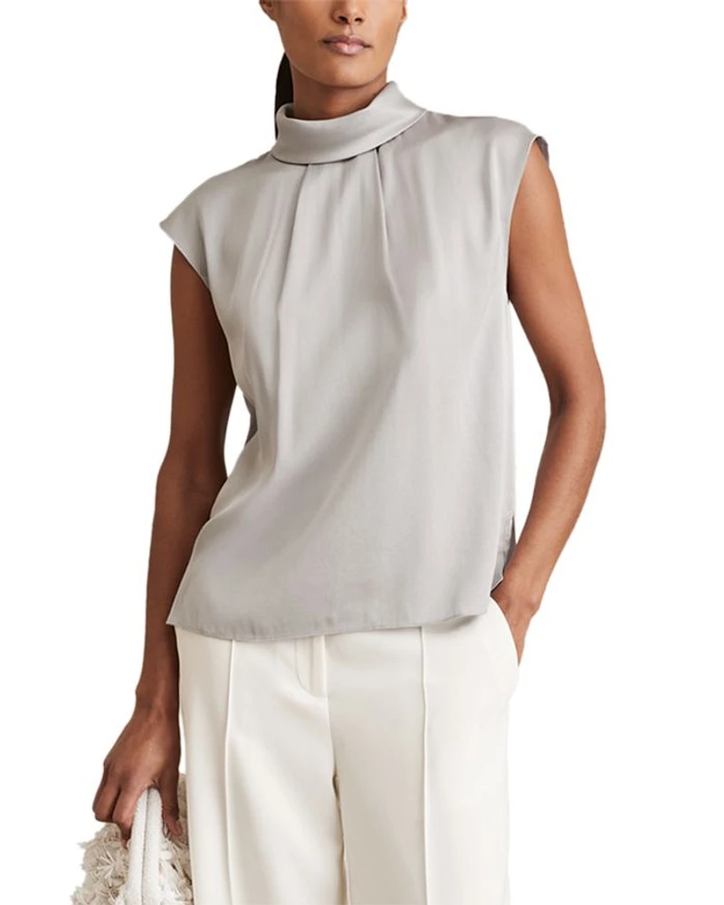 Dania High Neck Shell Top