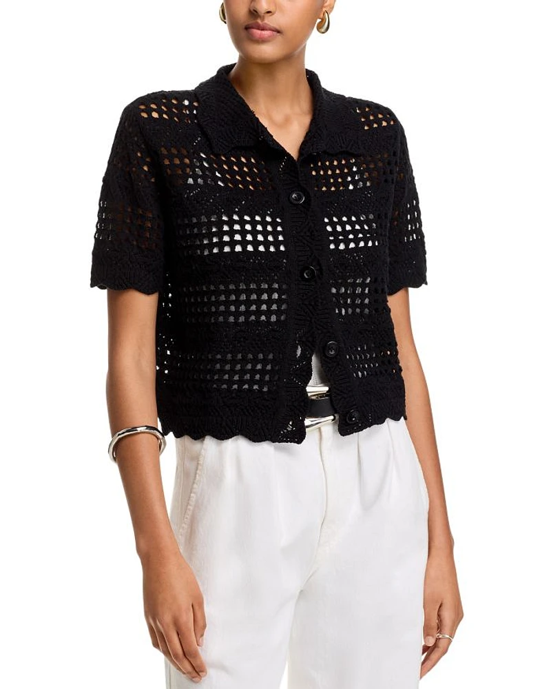 Crochet Knit Shirt