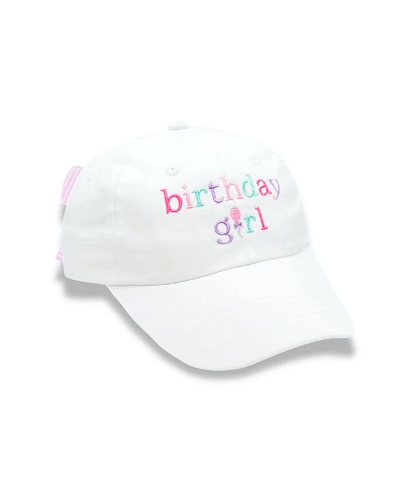 Girls' Birthday Girl Bow Baseball Hat - Baby, Little Kid