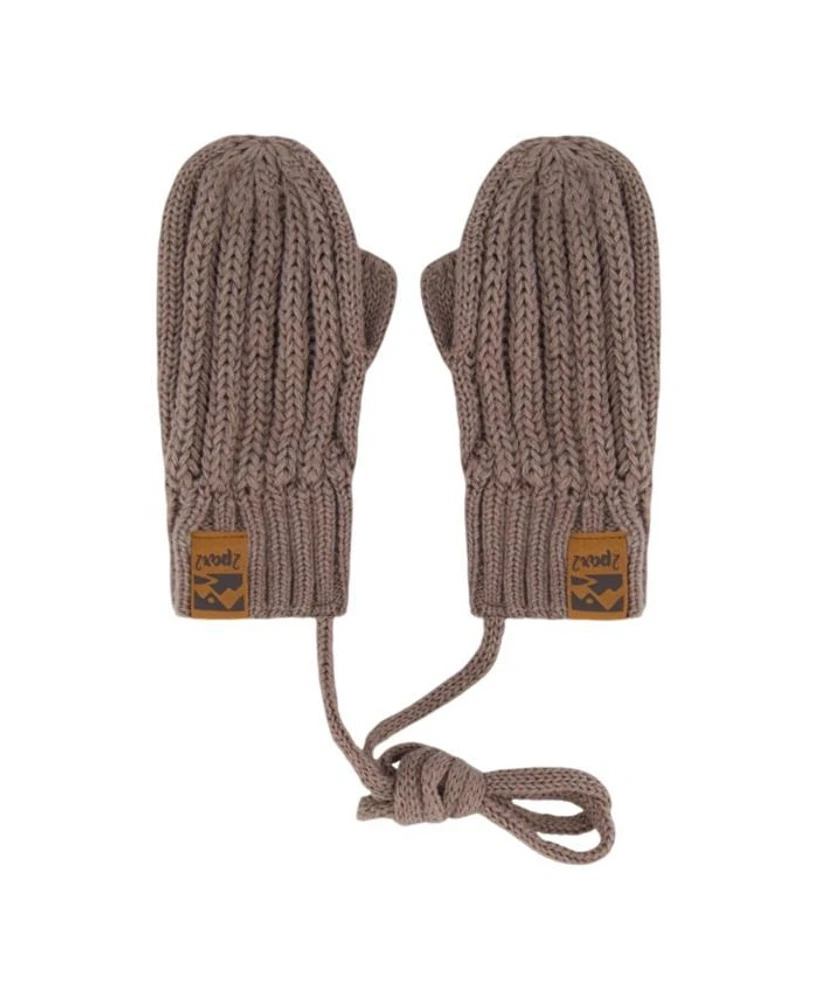 Boys' Knit Mittens with String - Baby
