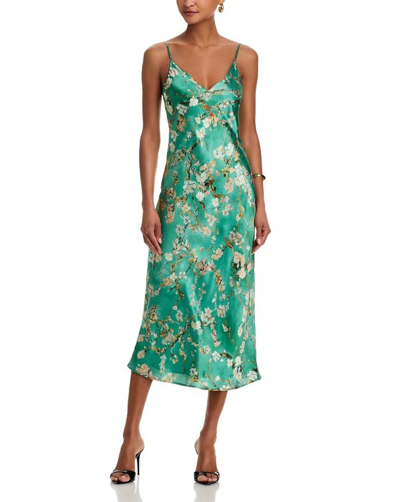 Seridie Silk Midi Slip Dress
