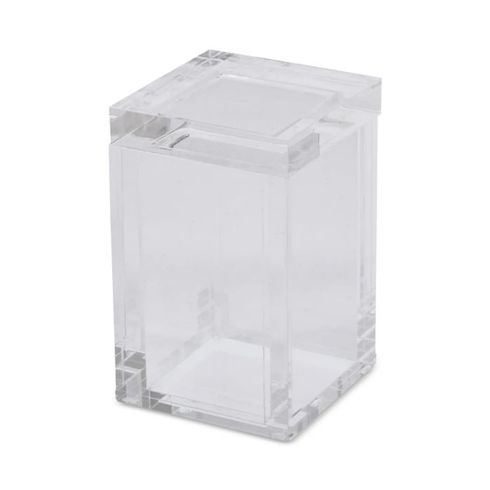 Lucite Canister Box, Clear