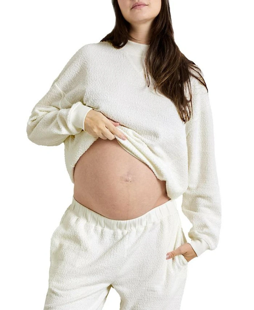 The Dina Boucle Maternity Sweatshirt
